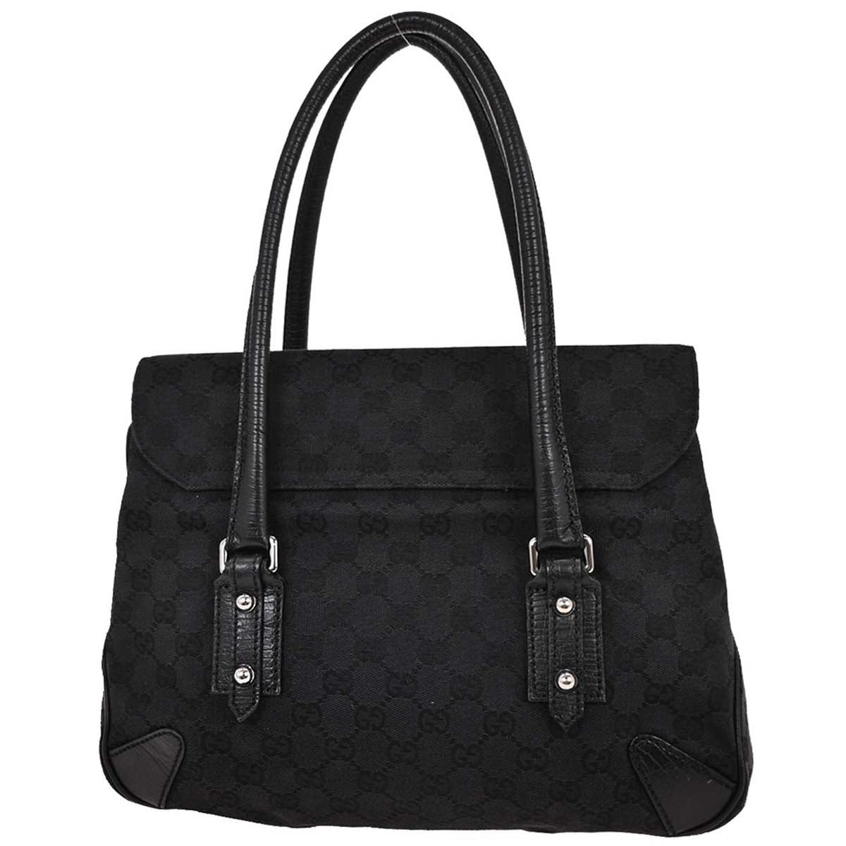 Gucci Black GG Horsebit Handbag