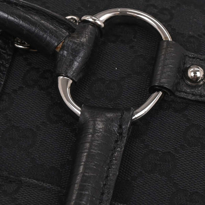 Gucci Black GG Horsebit Handbag