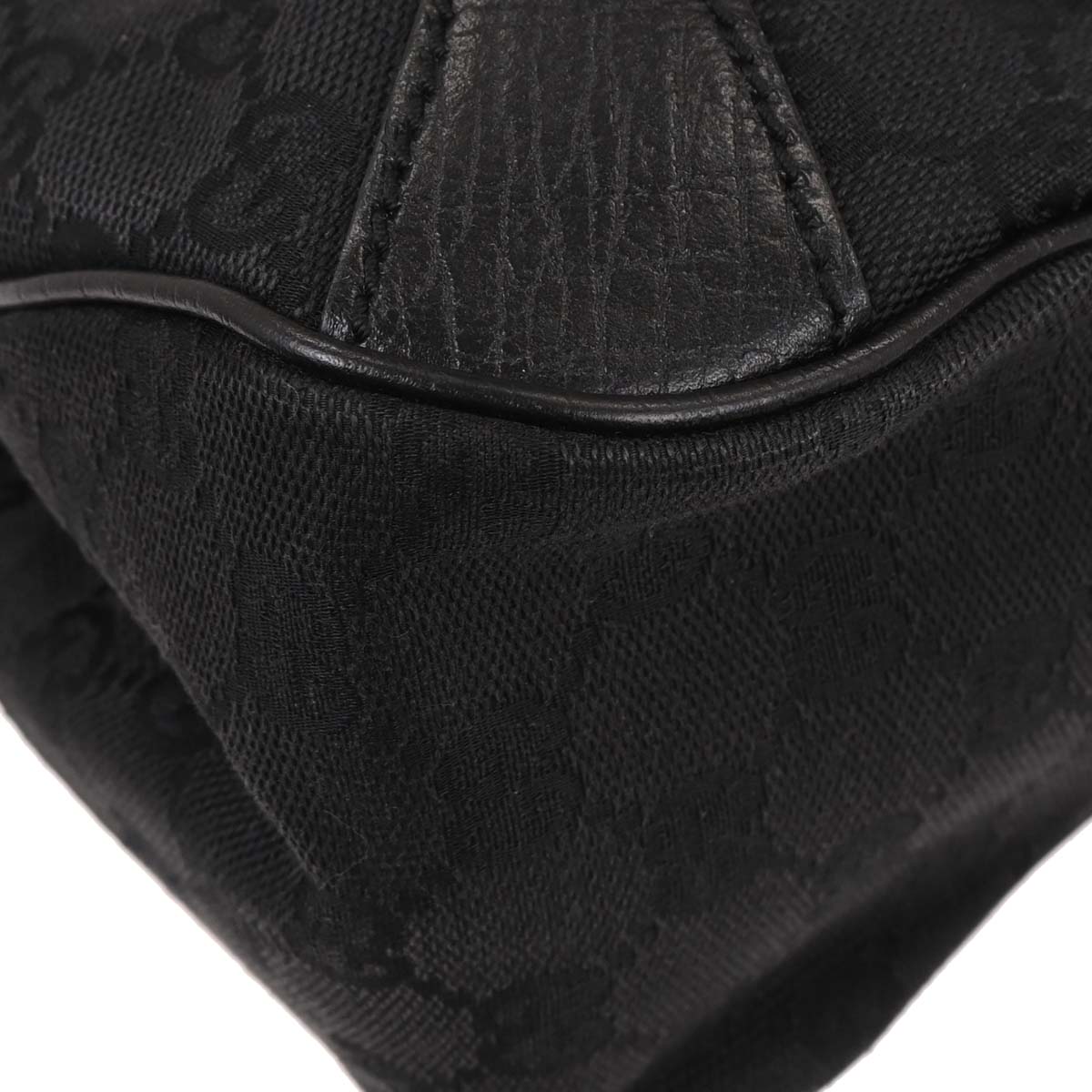 Gucci Black GG Horsebit Handbag