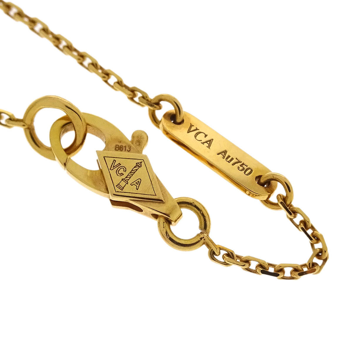 Van Cleef & Arpels Sweet Alhambra Pendant Necklace Carnelian Au750