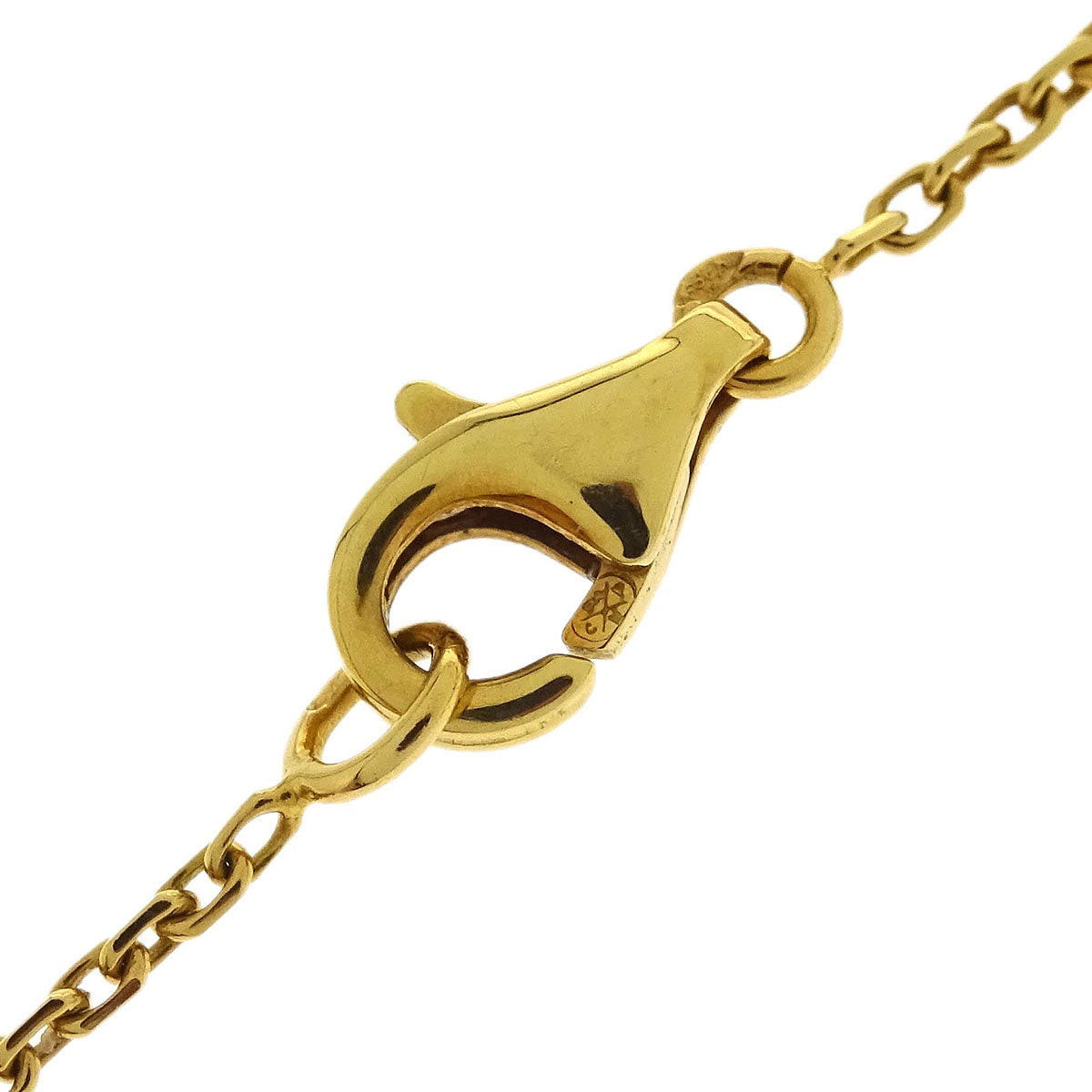 Van Cleef & Arpels Alhambra Pendant Necklace Onyx Au750