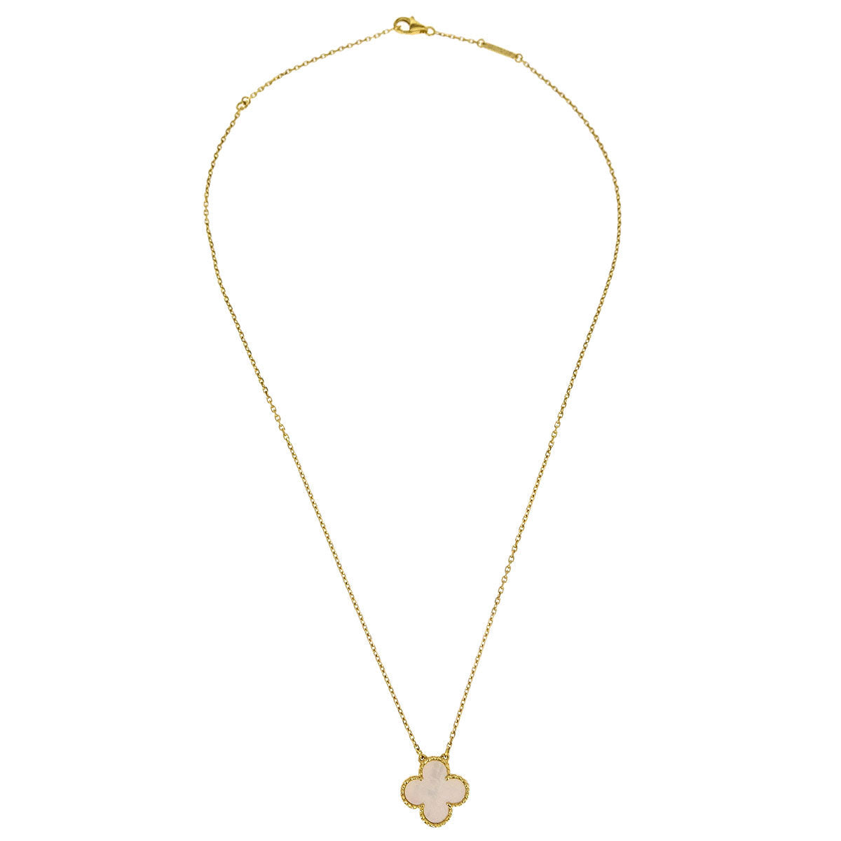Van Cleef & Arpels Alhambra Pendant Necklace Mother of Pearl 750
