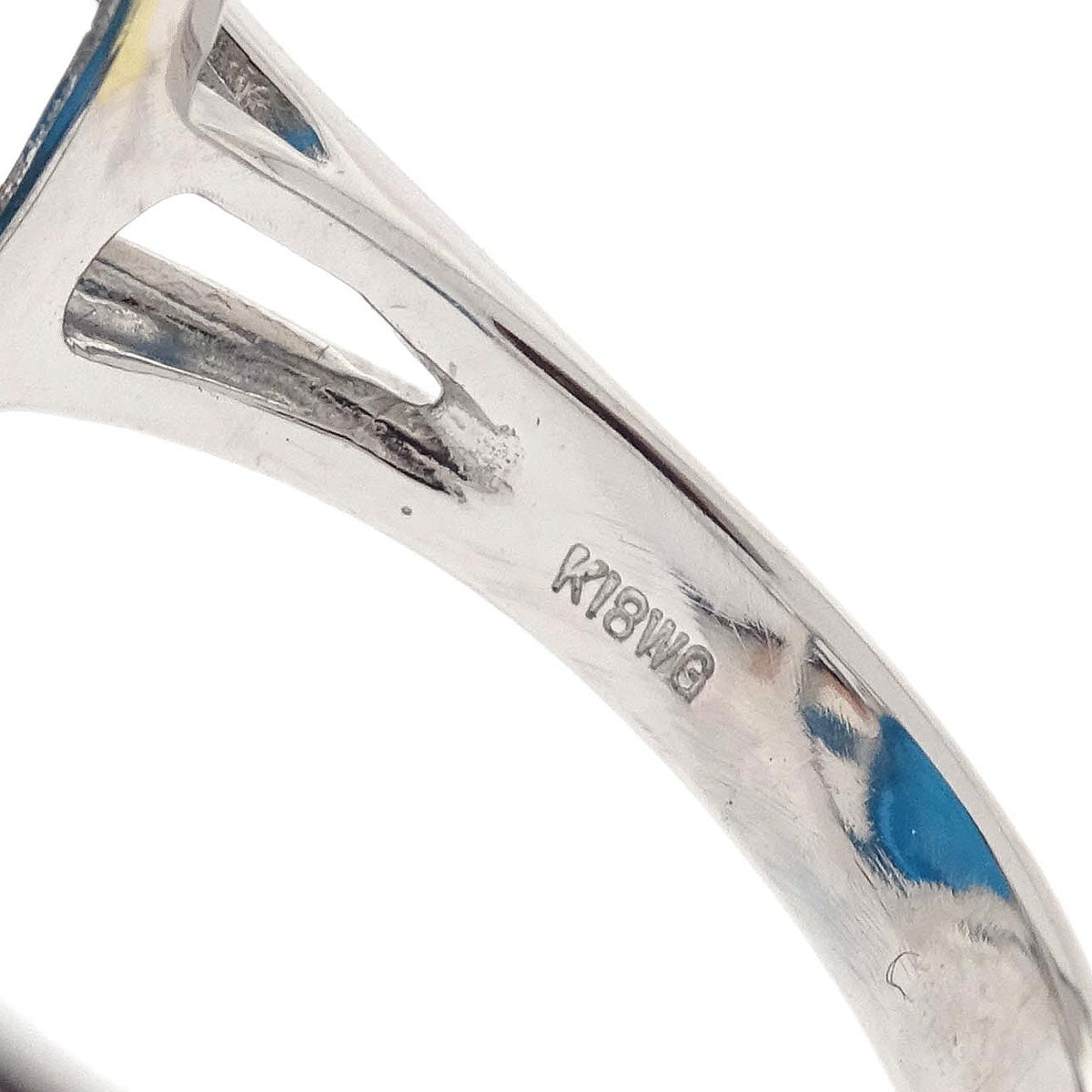 Ring 18KWG Silver Turquoise Diamond #51