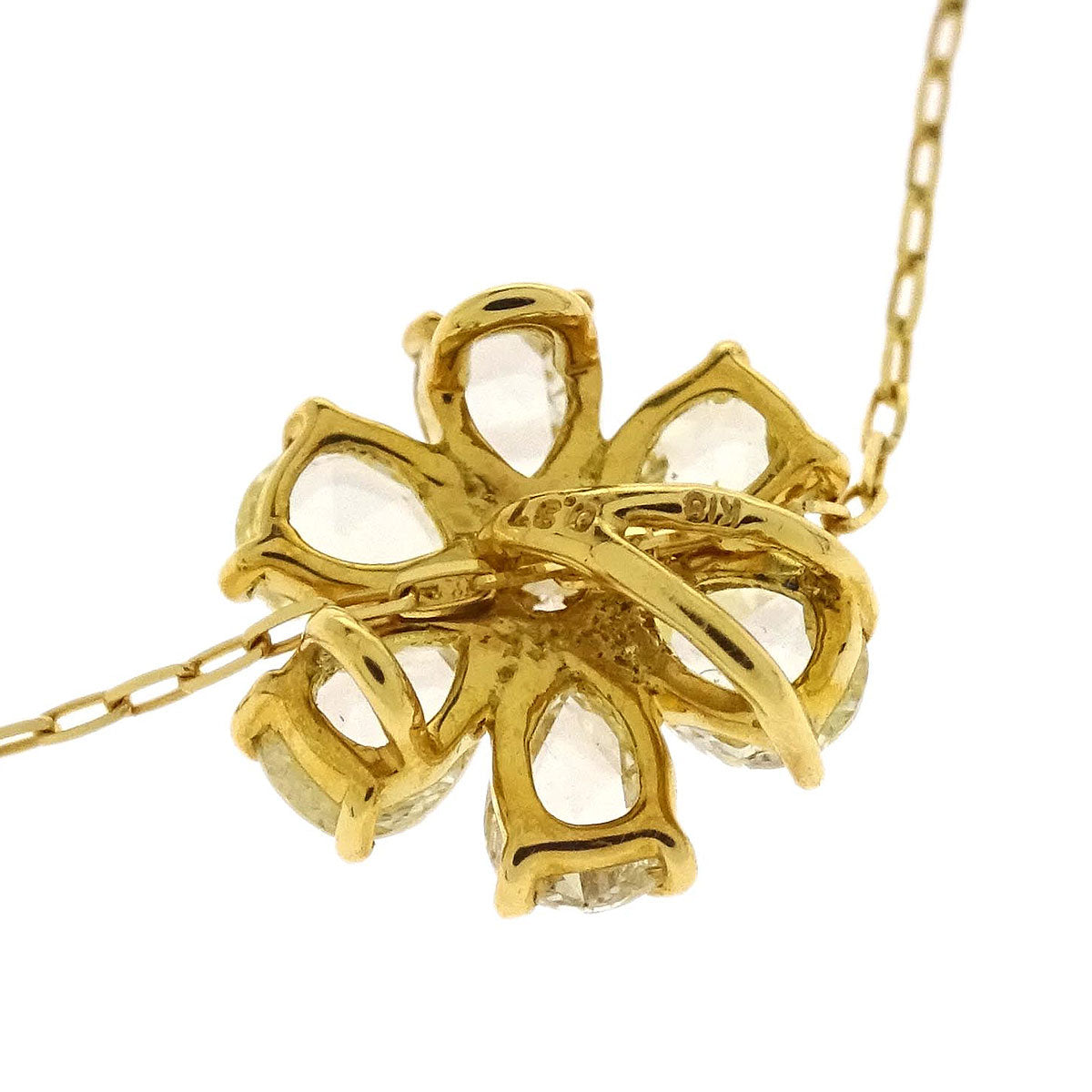 Pendant Necklace 18K Diamond Gold