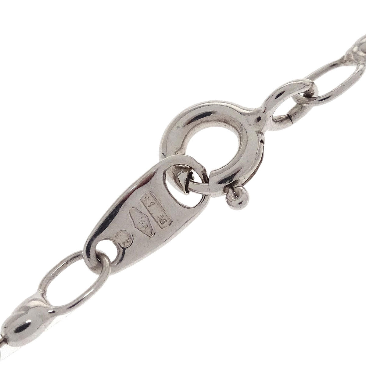 Pendant Necklace Pt900 Pt750 Ruby Diamond Silver