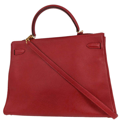 Hermes Rouge Garance Ardennes Kelly 35 Retourne 2way Handbag