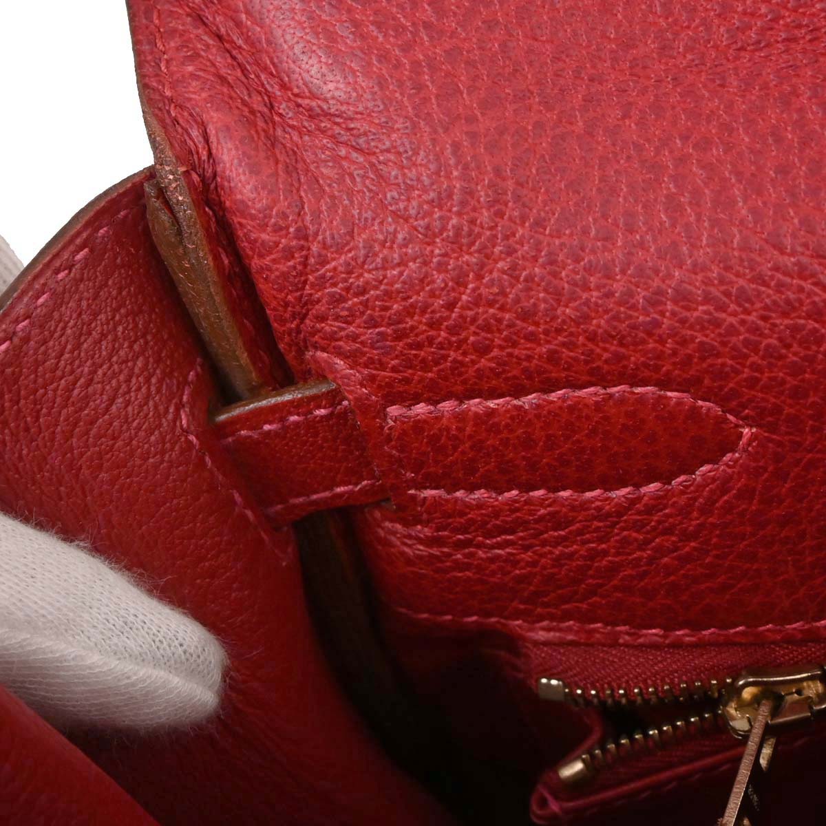 Hermes Rouge Garance Ardennes Kelly 35 Retourne 2way Handbag