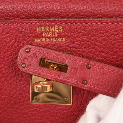 Hermes Rouge Garance Ardennes Kelly 35 Retourne 2way Handbag