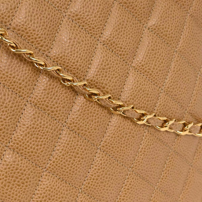 Chanel Beige Caviar Camera Bag Large