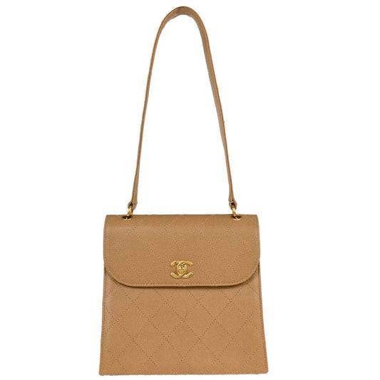 Chanel Beige Caviar Handbag
