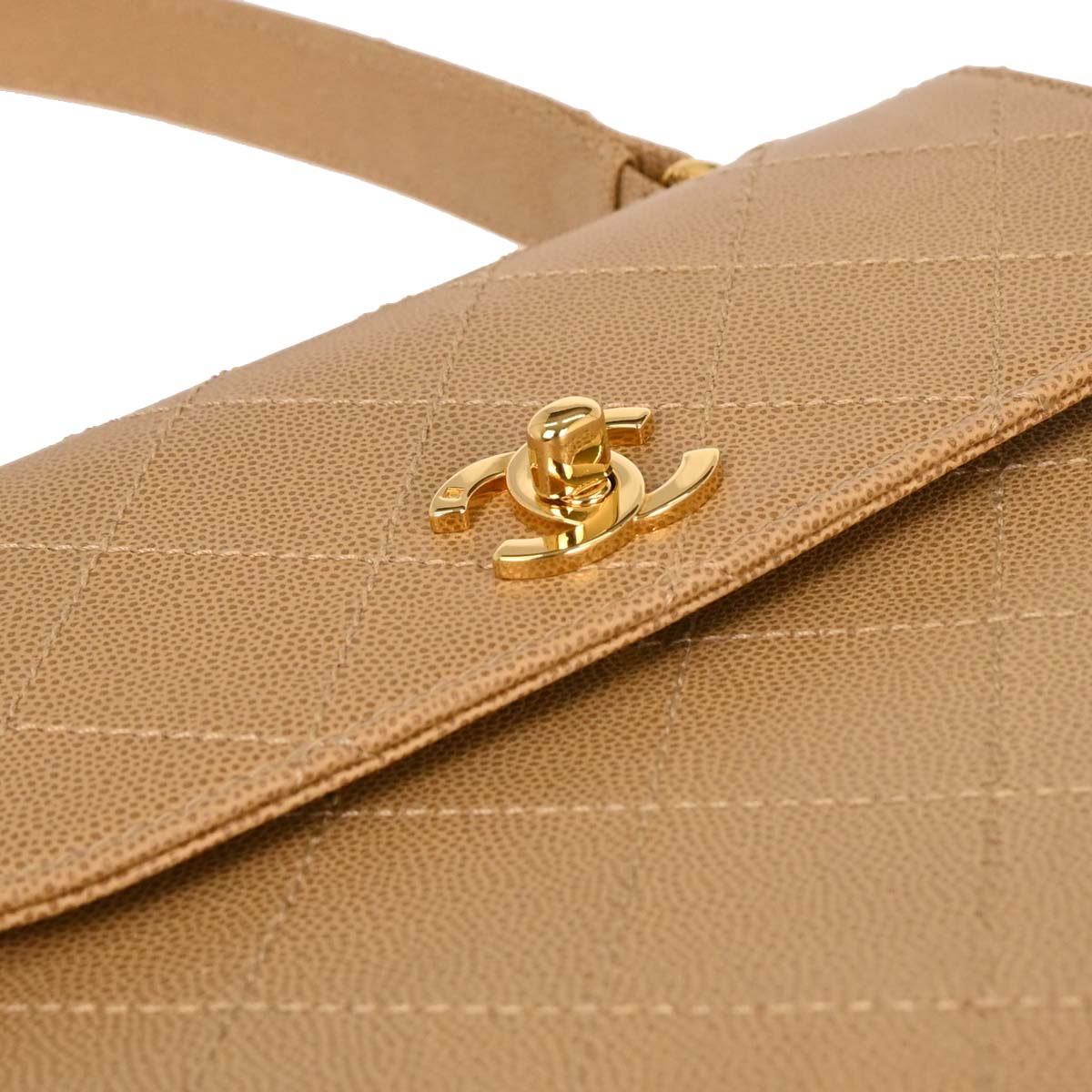 Chanel Beige Caviar Handbag