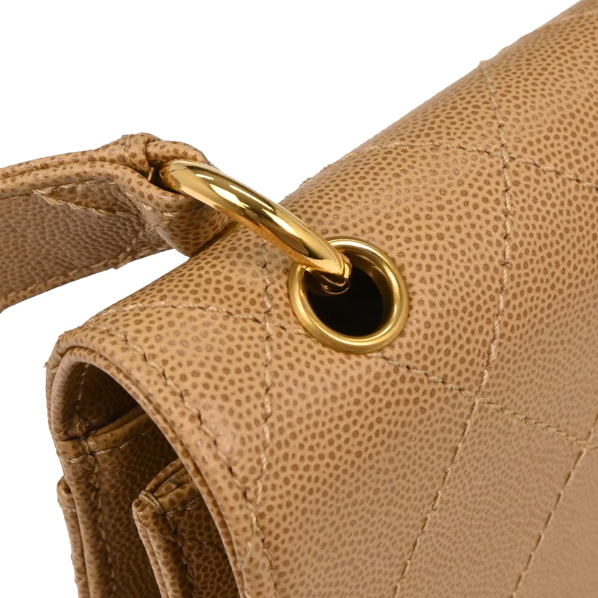 Chanel Beige Caviar Handbag