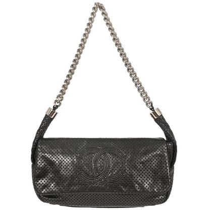 Chanel 2008-2009 Black Perforated Lambskin Handbag