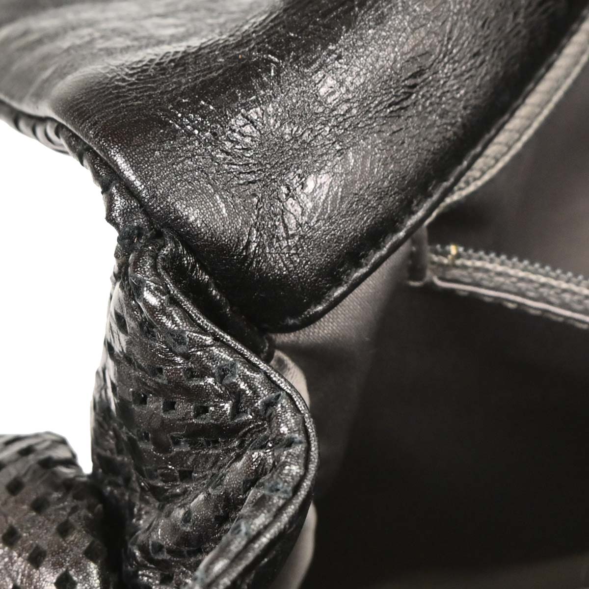 Chanel 2008-2009 Black Perforated Lambskin Handbag