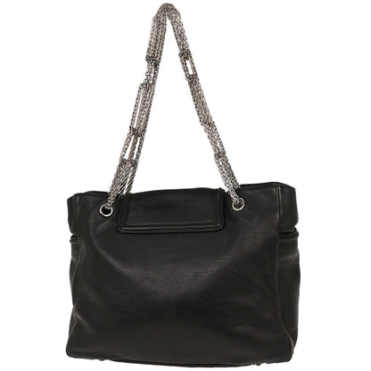 Chanel Black Lambskin Mademoiselle Lock Handbag