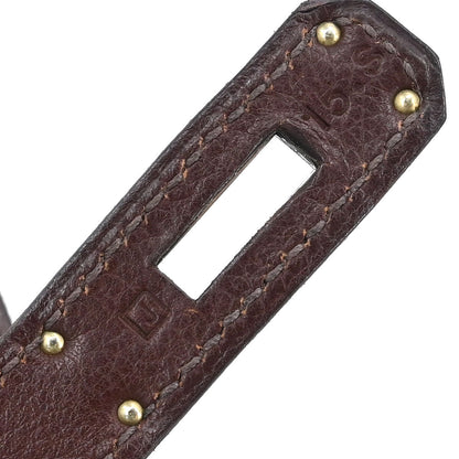 Hermes Havane Veau Evergrain Kelly 28 Retourne 2way Shoulder Handbag