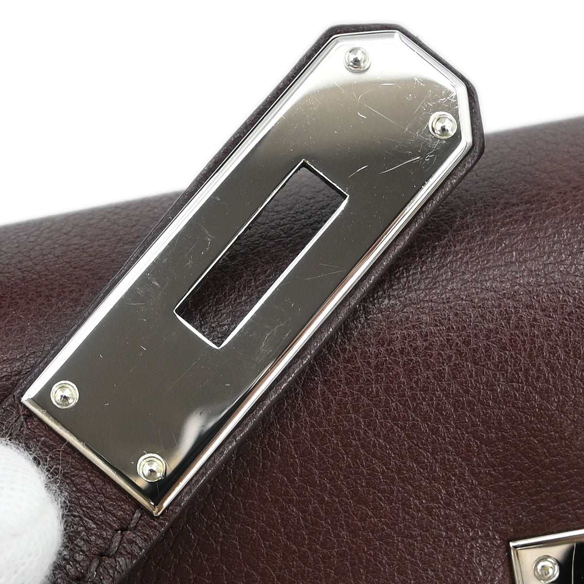 Hermes Havane Veau Evergrain Kelly 28 Retourne 2way Shoulder Handbag