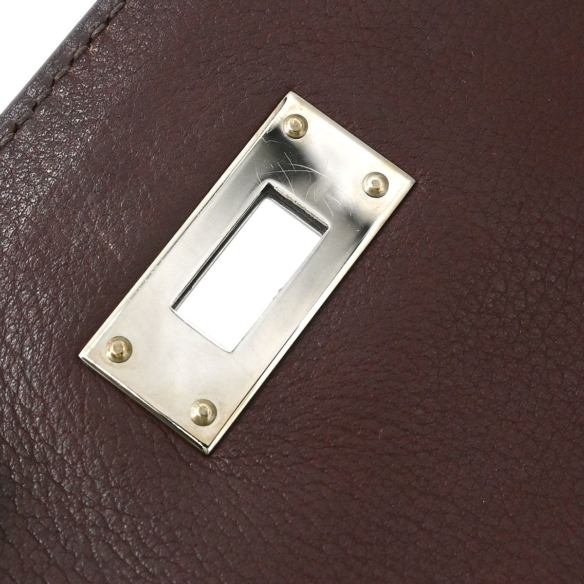 Hermes Havane Veau Evergrain Kelly 28 Retourne 2way Shoulder Handbag