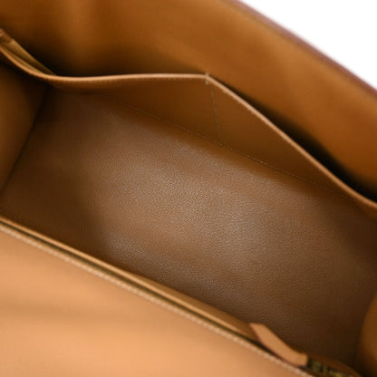 Hermes Natural Courchevel Kelly 32 Sellier 2way Shoulder Handbag