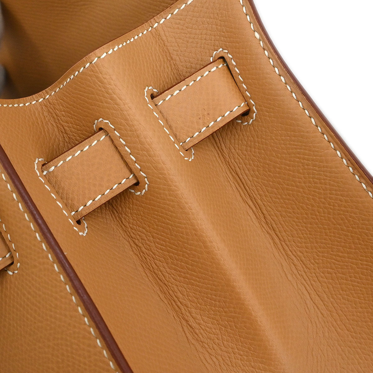 Hermes Natural Courchevel Kelly 32 Sellier 2way Shoulder Handbag