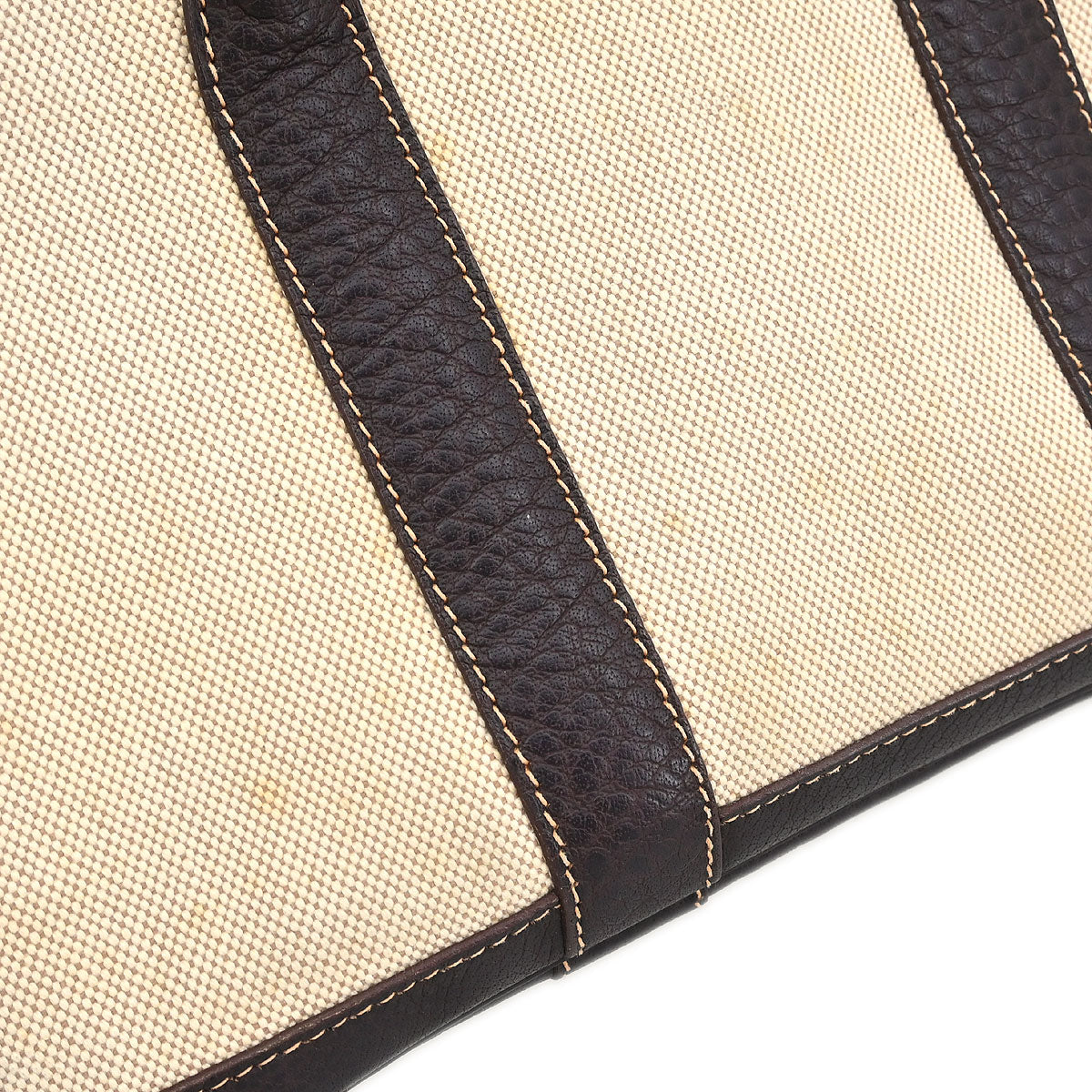 Hermes Beige Toile H Buffalo Garden Party 30 TPM Tote Bag