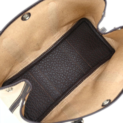 Hermes Beige Toile H Buffalo Garden Party 30 TPM Tote Bag