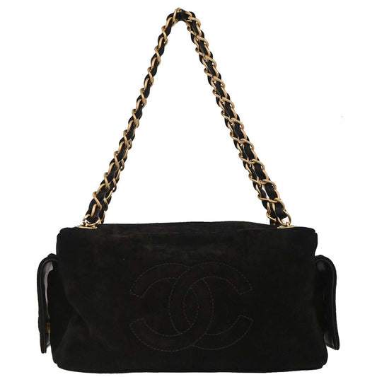 Chanel Black Suede Handbag