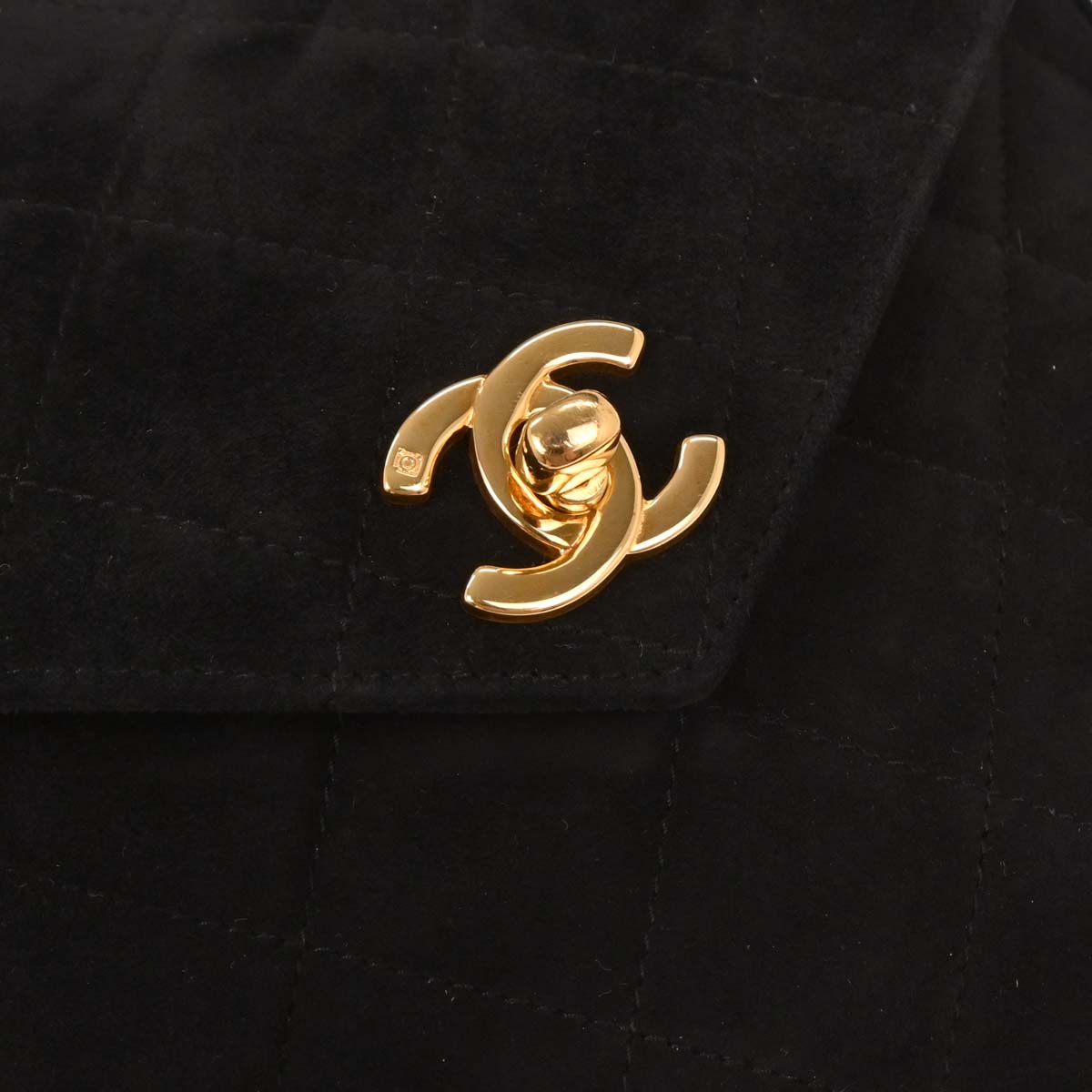 Chanel Black Suede Handbag