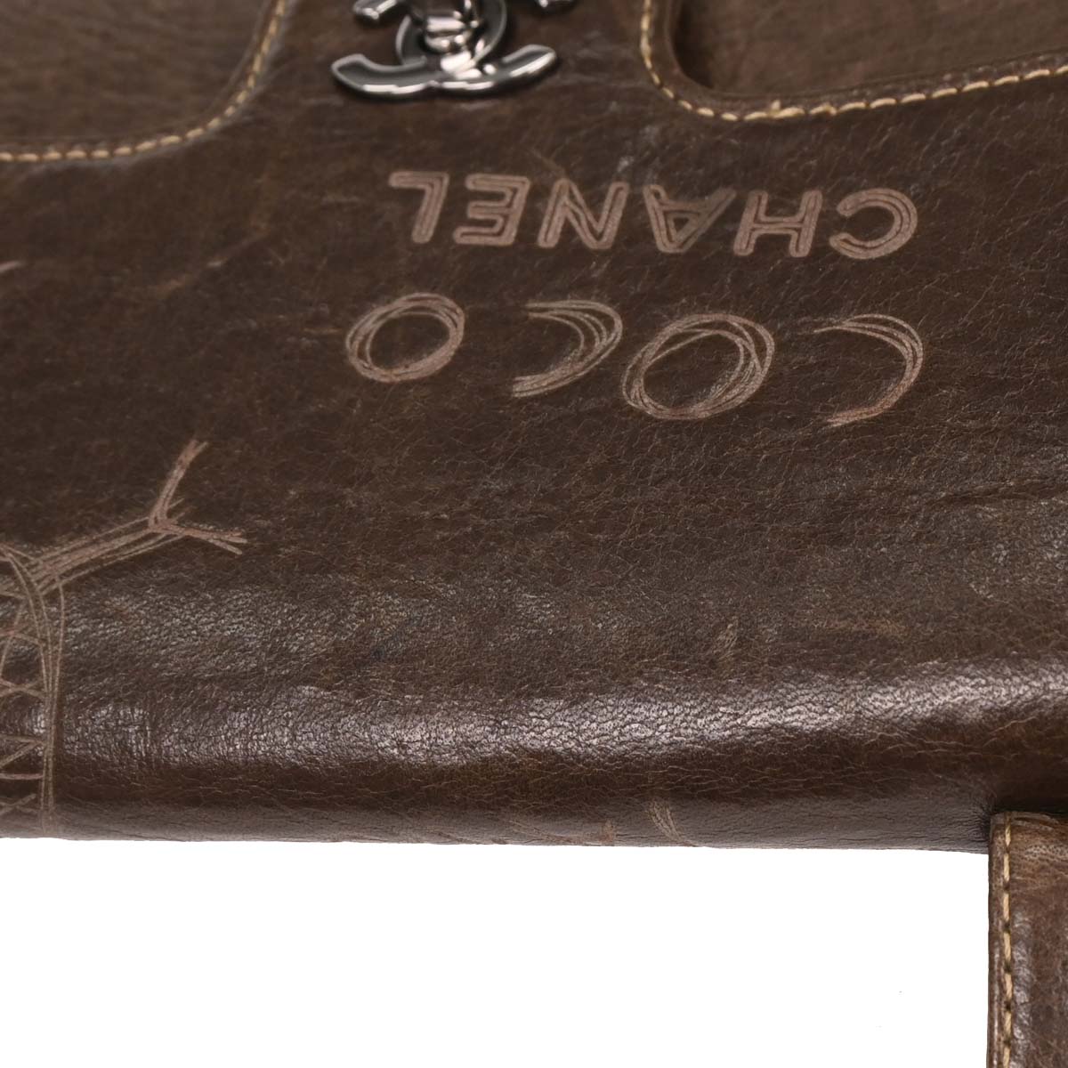 Chanel 2003-2004 Brown Calfskin Handbag