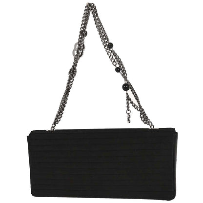 Chanel Black Satin Handbag