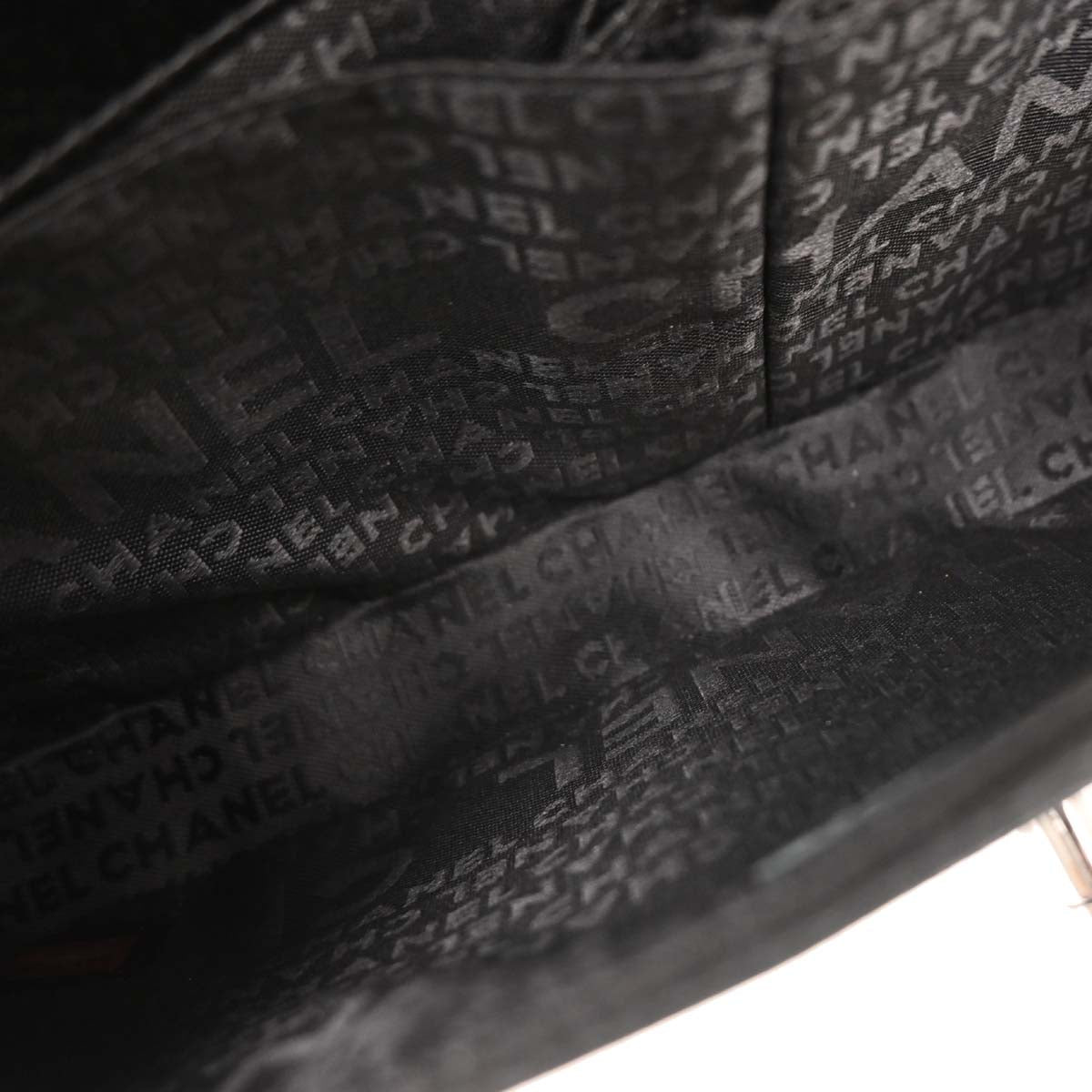 Chanel Black Satin Handbag