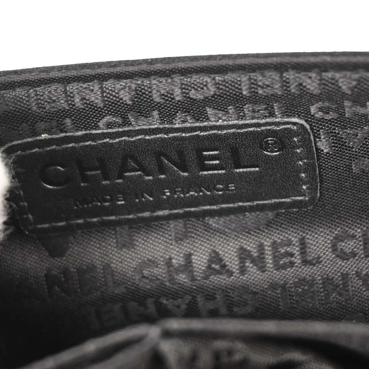 Chanel Black Satin Handbag