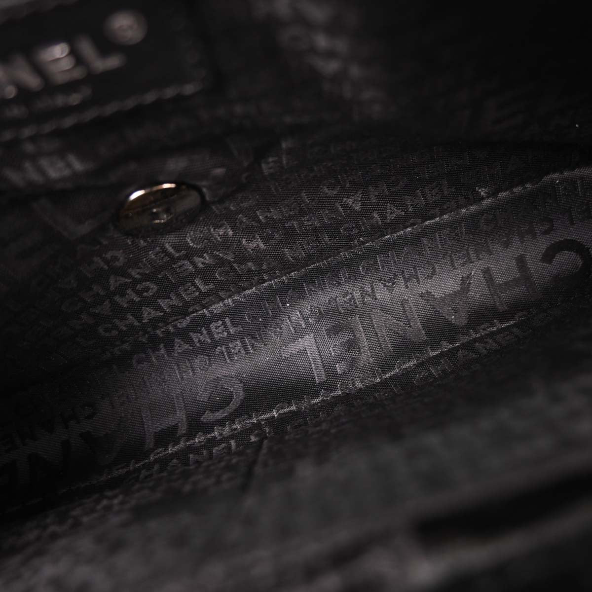 Chanel Black Velvet East West Shoulder Bag