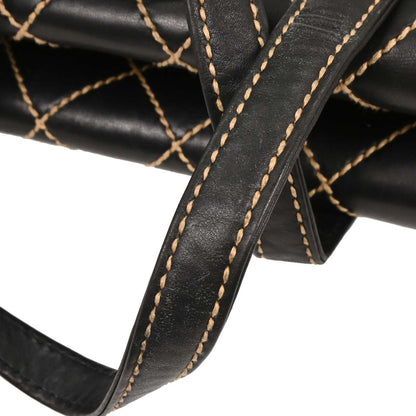 Chanel Black Calfskin Wild Stitch Handbag