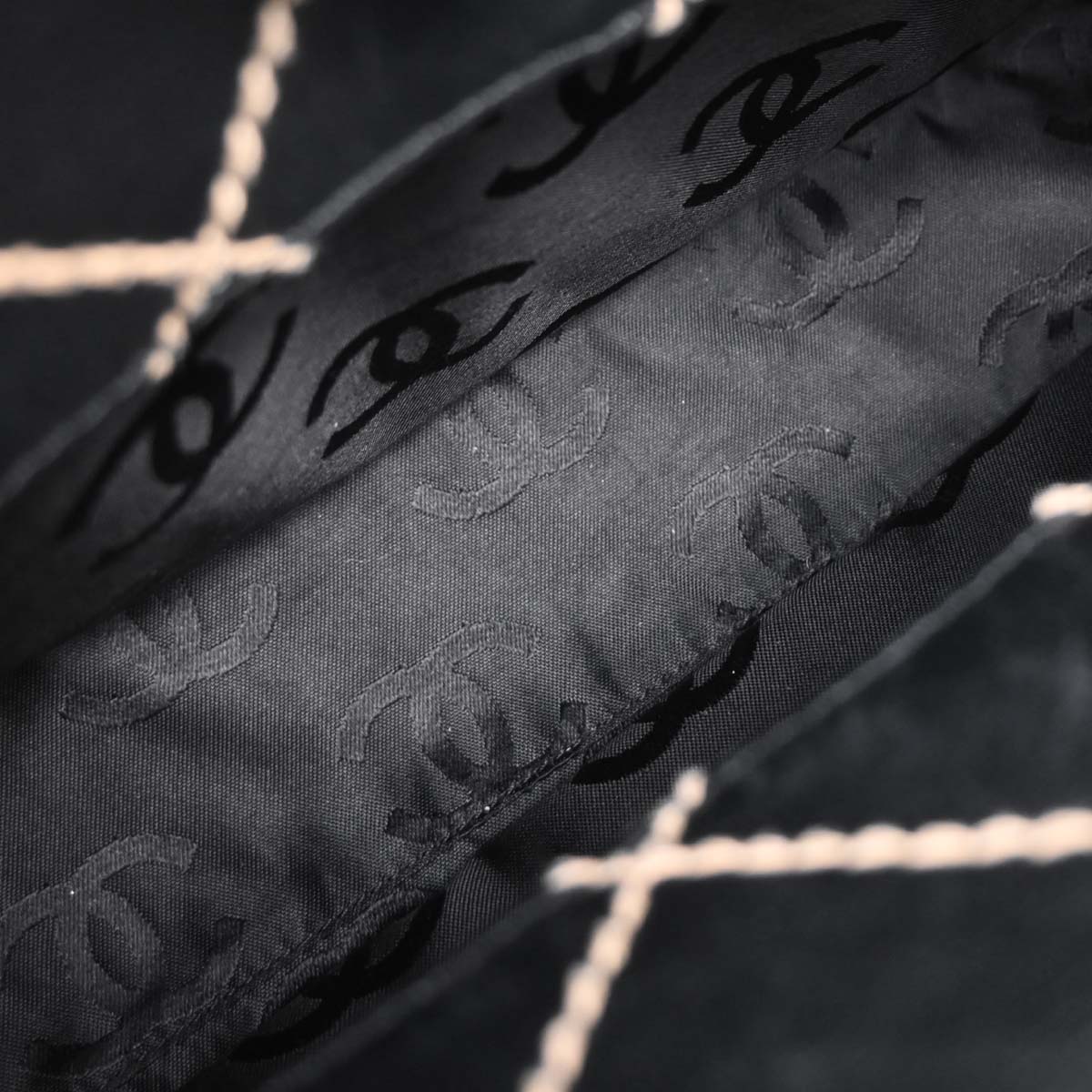 Chanel Black Calfskin Wild Stitch Handbag