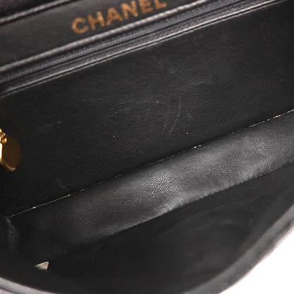 Chanel Black Caviar Double Sided Flap Handbag