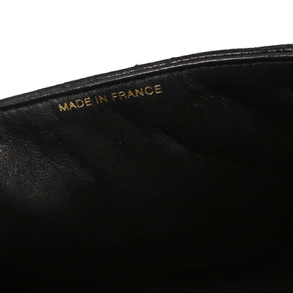 Chanel Black Caviar Double Sided Flap Handbag