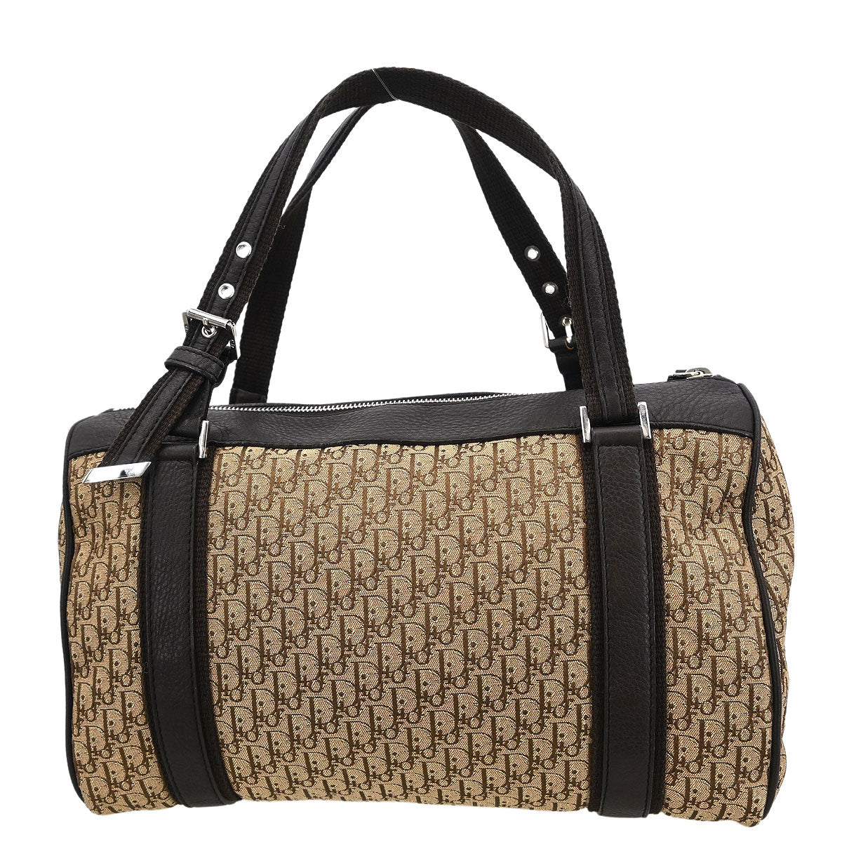 Christian Dior Beige Canvas Trotter Handbag