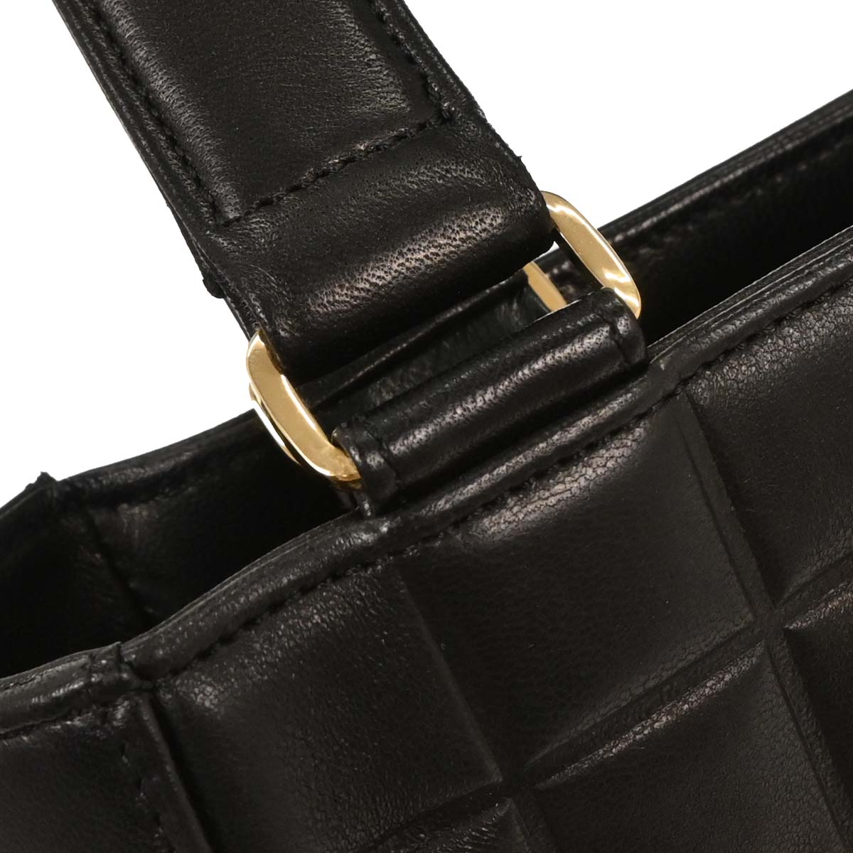 Chanel Black Lambskin Choco Bar Tote Shoulder Bag
