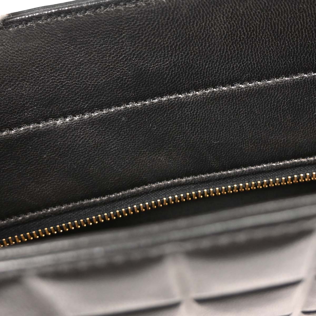 Chanel Black Lambskin Choco Bar Tote Shoulder Bag