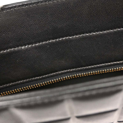 Chanel Black Lambskin Choco Bar Tote Shoulder Bag