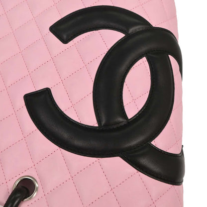 Chanel Pink Calfskin Cambon Ligne Tote Handbag