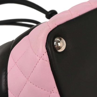 Chanel Pink Calfskin Cambon Ligne Tote Handbag