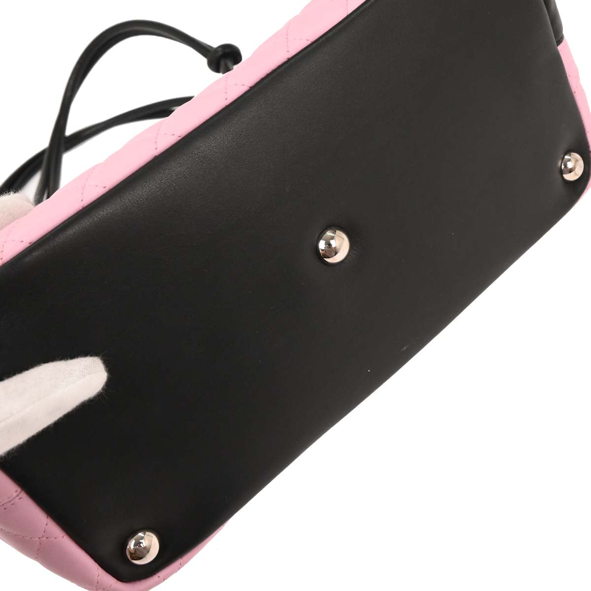 Chanel Pink Calfskin Cambon Ligne Tote Handbag