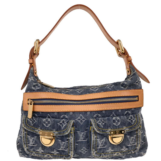 Louis Vuitton Blue Monogram Denim Baggy PM Shoulder Bag M95049