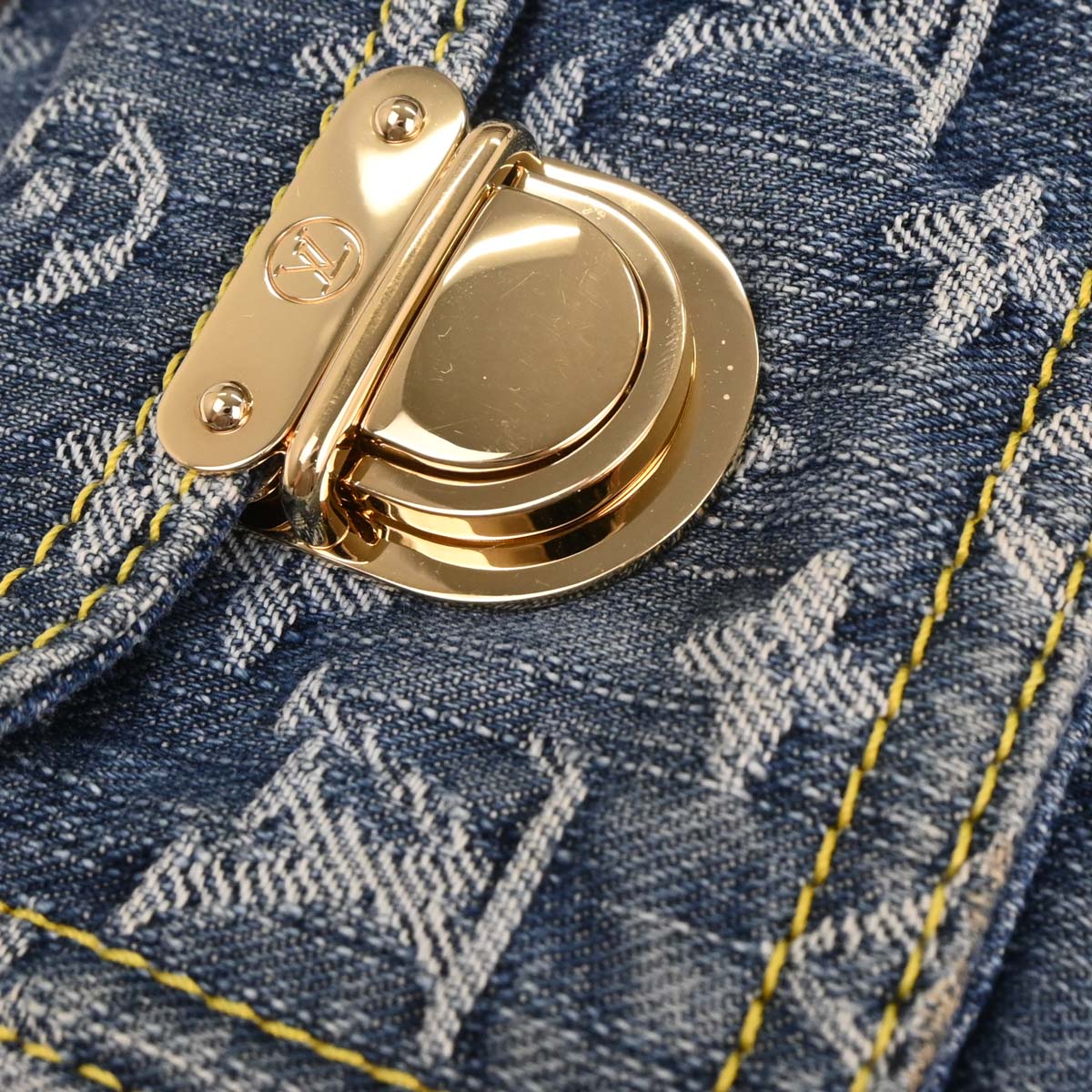 Louis Vuitton Blue Monogram Denim Baggy PM Shoulder Bag M95049