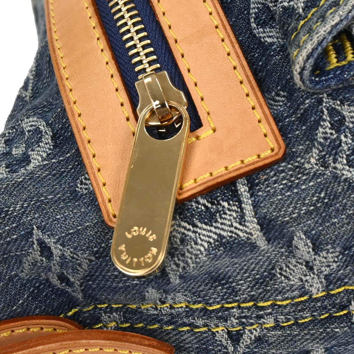 Louis Vuitton Blue Monogram Denim Baggy PM Shoulder Bag M95049