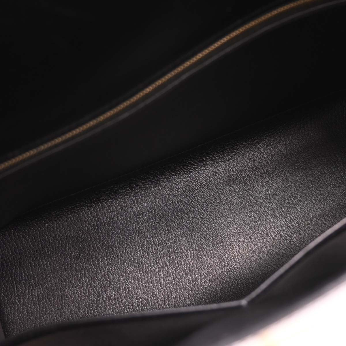 Hermes Black Box Calf Kelly 35 Sellier 2way Shoulder Handbag