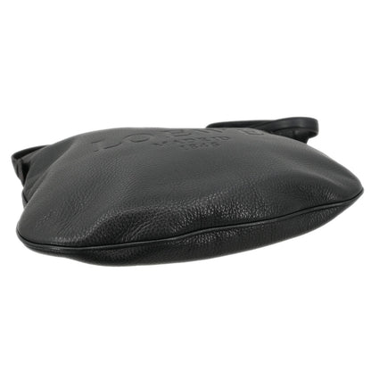 Loewe * Black Leather Heritage Shoulder Bag