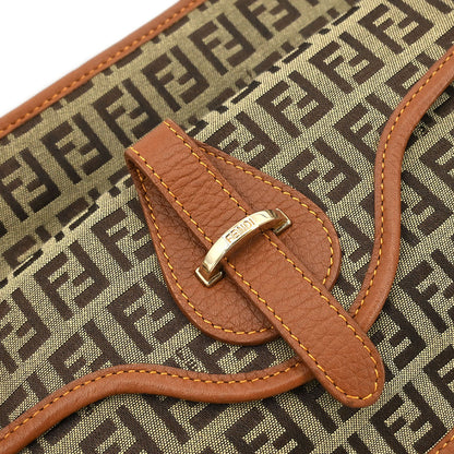 Fendi Brown Zucchino Shoulder Bag